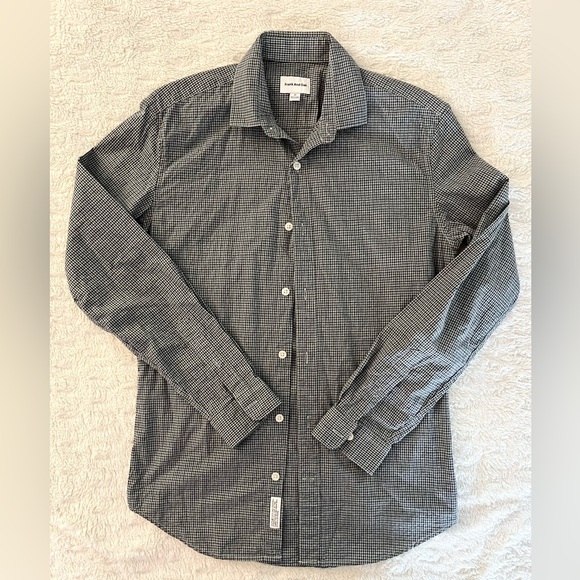 Frank And Oak Black Checkered Shirt Size XS - Picture 2 of 8